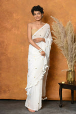 Thumbnail for Very Much Indian Pure Mul Cotton Handloom Saree - Distacart
