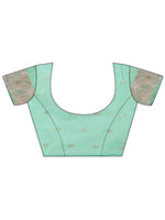 Thumbnail for Astita Linen Cotton Rama Green Saree