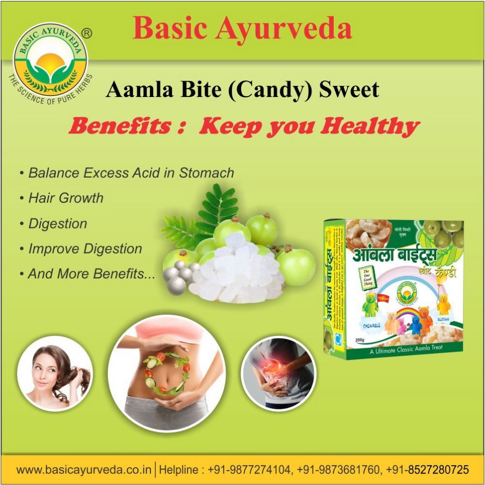 Basic Ayurveda Amla Bite Sweet Candy - Distacart