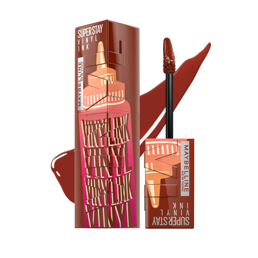 Maybelline New York Super Stay Vinyl Ink Liquid Lipstick, Instant Shine Lasts Up To 16H - Sweet N Sour Sauce - Distacart