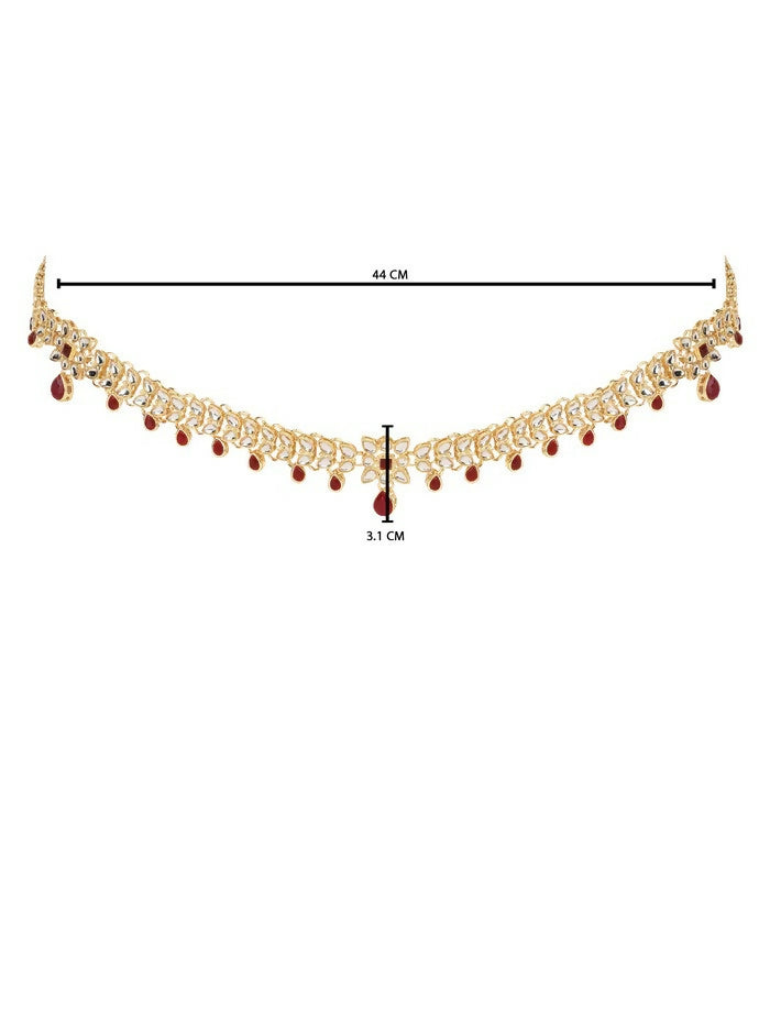 Joban Fashion Red Zinc Alloy Waist Chain For Women