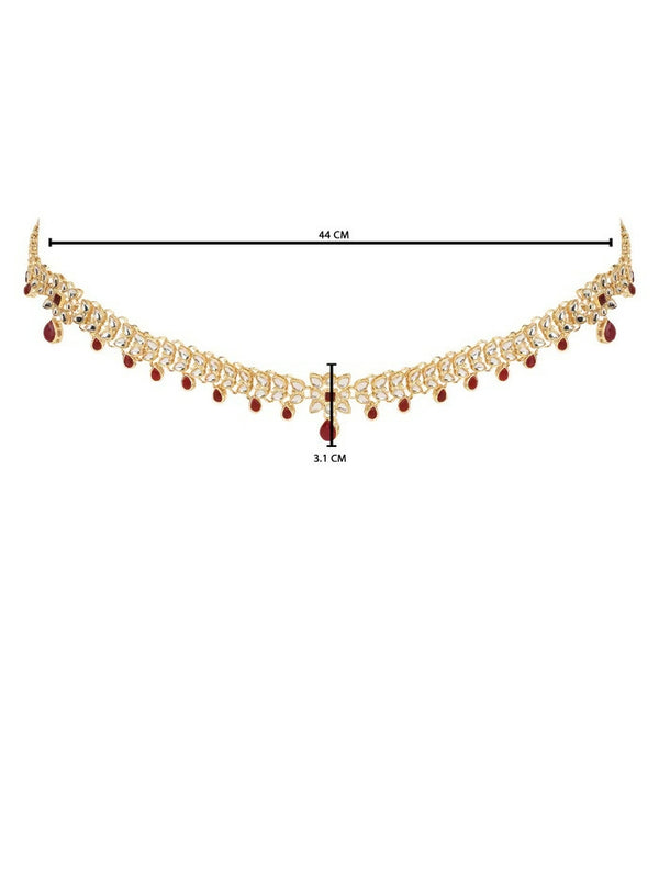 Joban Fashion Red Zinc Alloy Waist Chain For Women