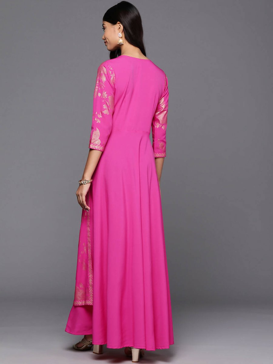 Ahalyaa Women's Traditional wear Ethnic Dress - Pink - Distacart