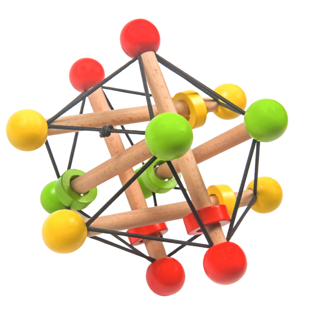 Wooden Skwish Rattle for Babies 1