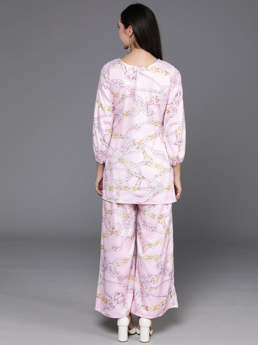 Ahalyaa Women's Traditional Wear Co-ods - Pink - Distacart