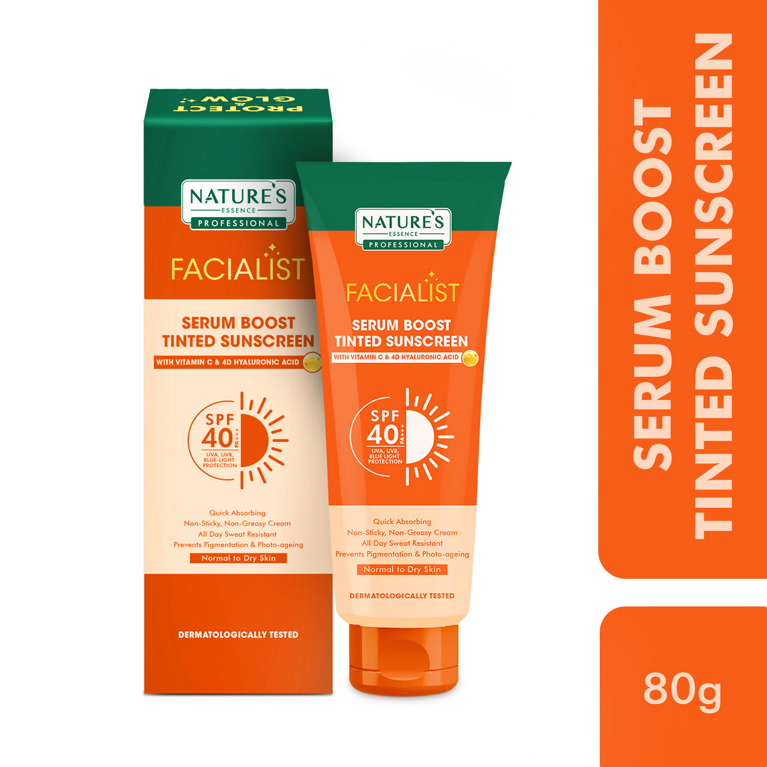 Nature's Essence Professional Serum Boost Tinted Sunscreen SPF 40 PA+++ - Distacart