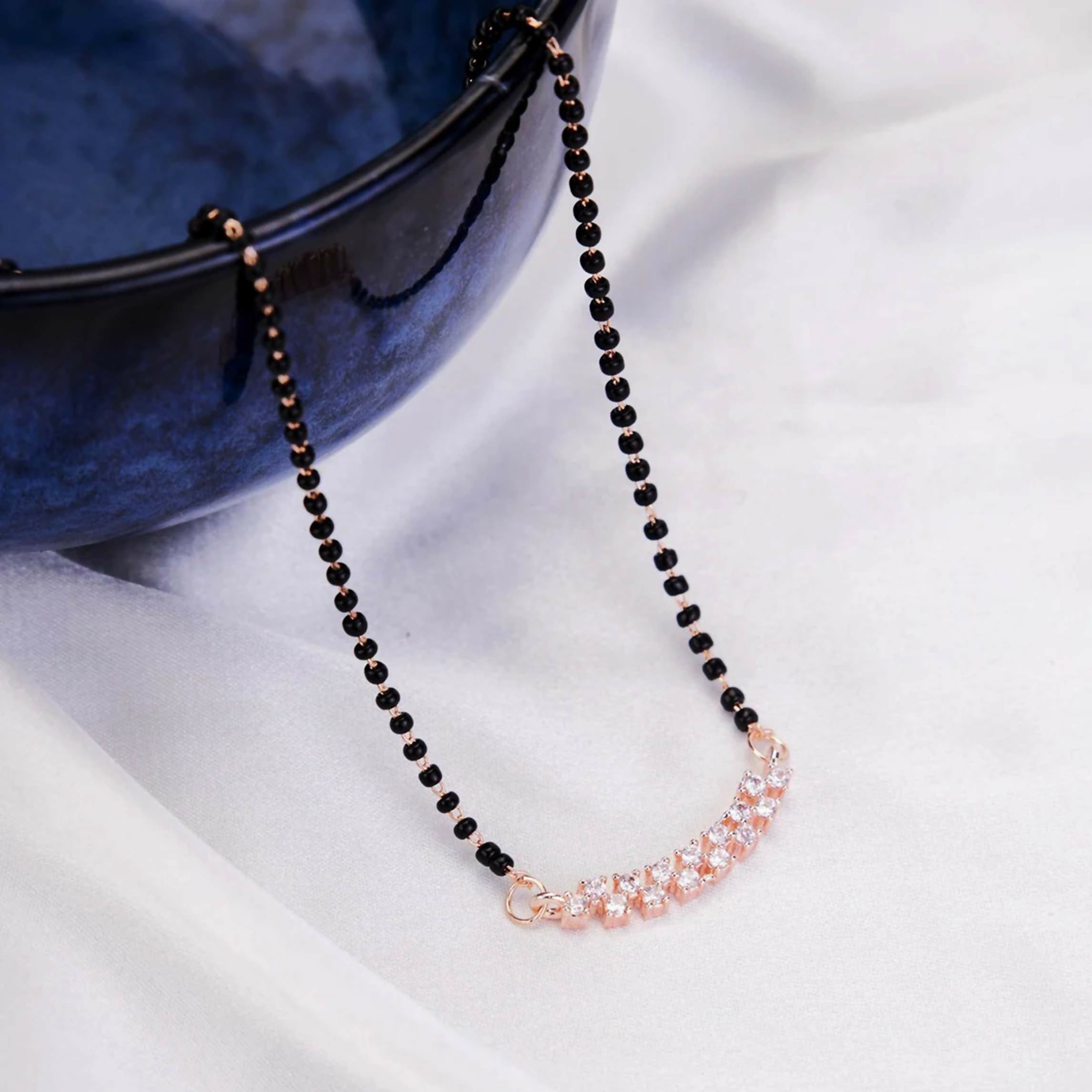 Joban Fashion Women White Ad Mangalsutra