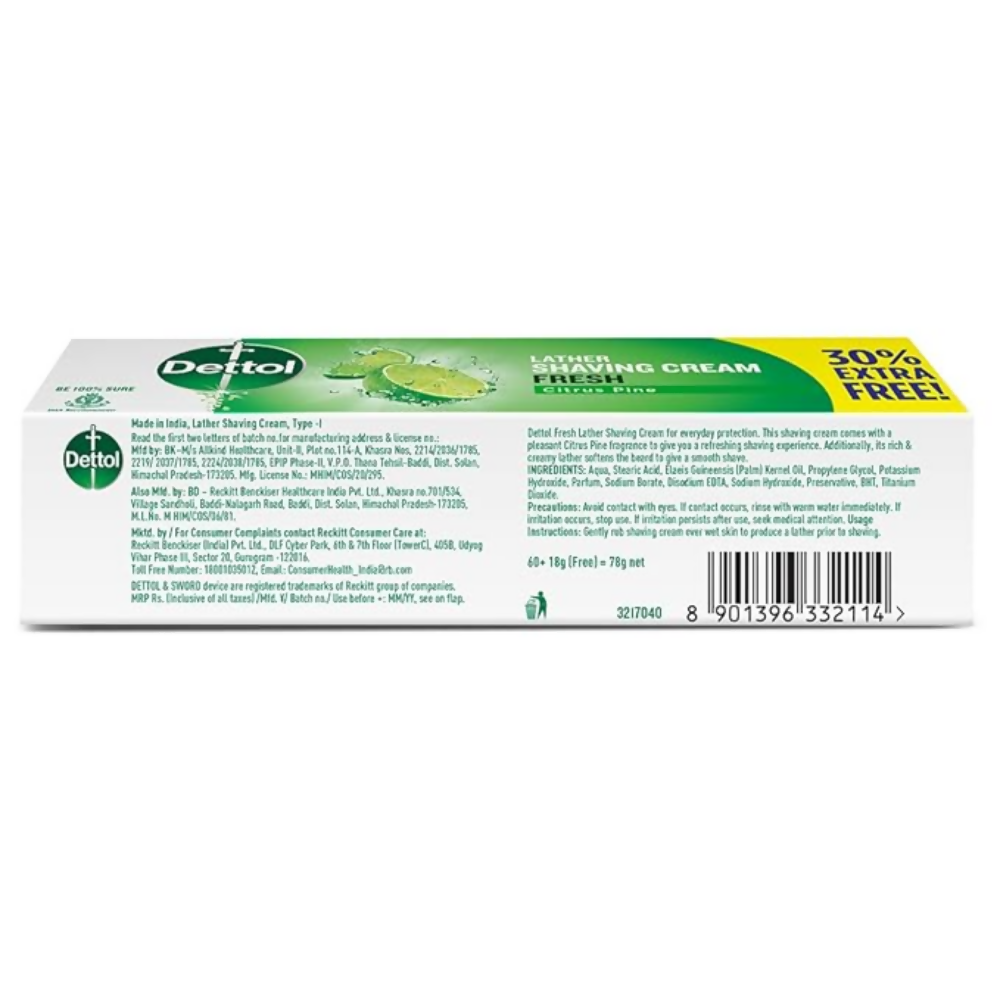 Dettol Lather Shaving Cream - Dista