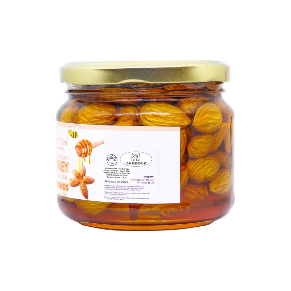 Tassyam Organics Wild Honey with California Almonds - Distacart