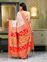 Thumbnail for Astita Linen Cotton(Woven Work) Multicolour Saree