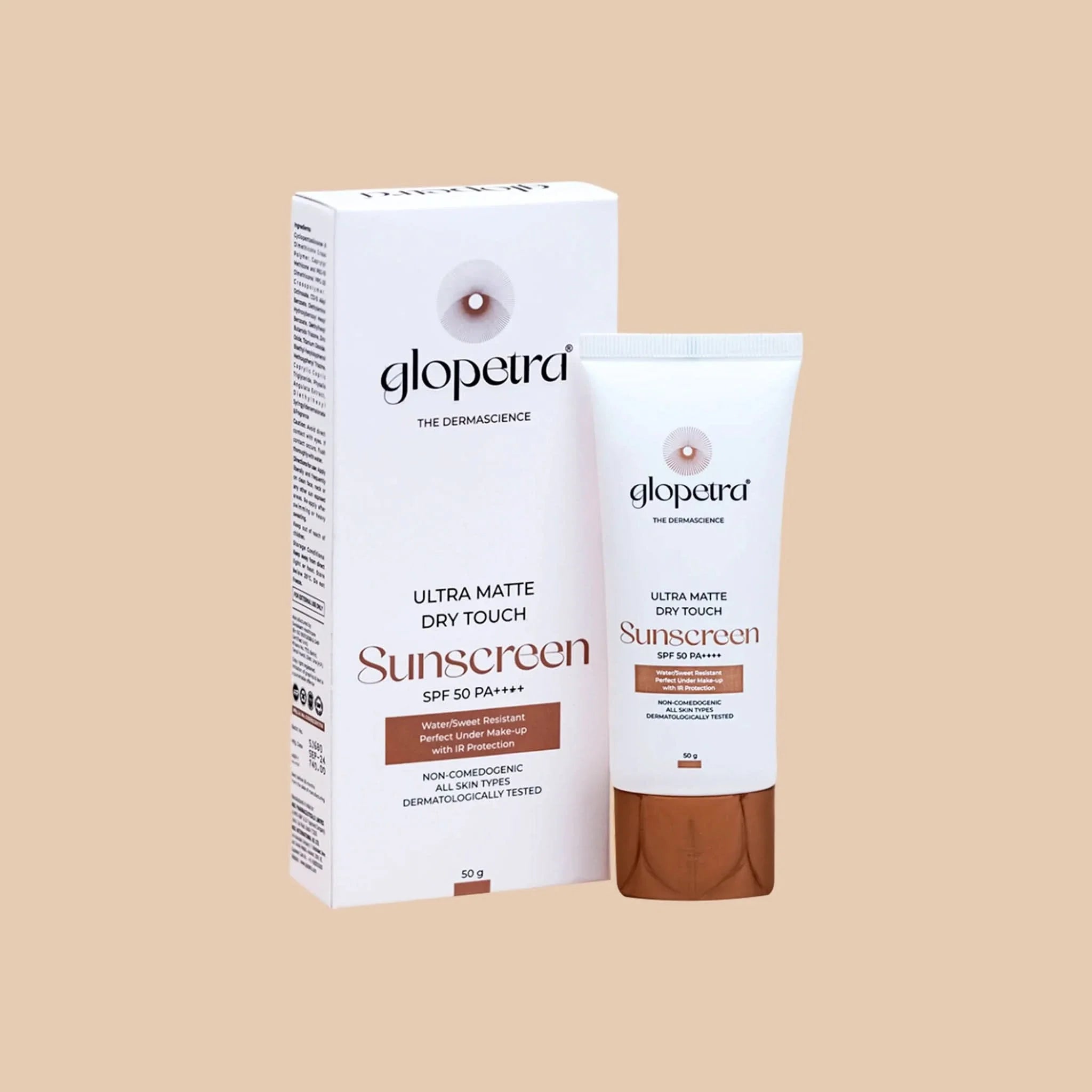 Glopetra Ultra Matte Dry Touch Sunscreen Spf 50 Pa+++ - Dista