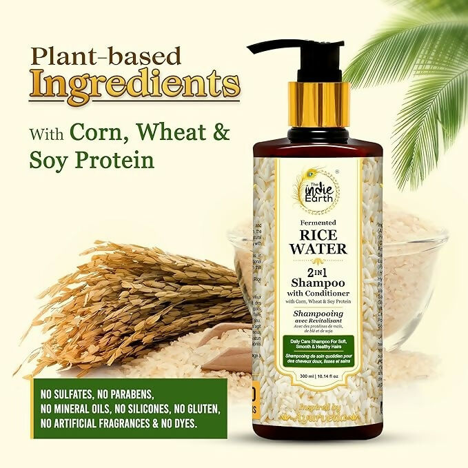 The Indie Earth 2-in-1 Fermented Rice Water Shampoo - Distacart