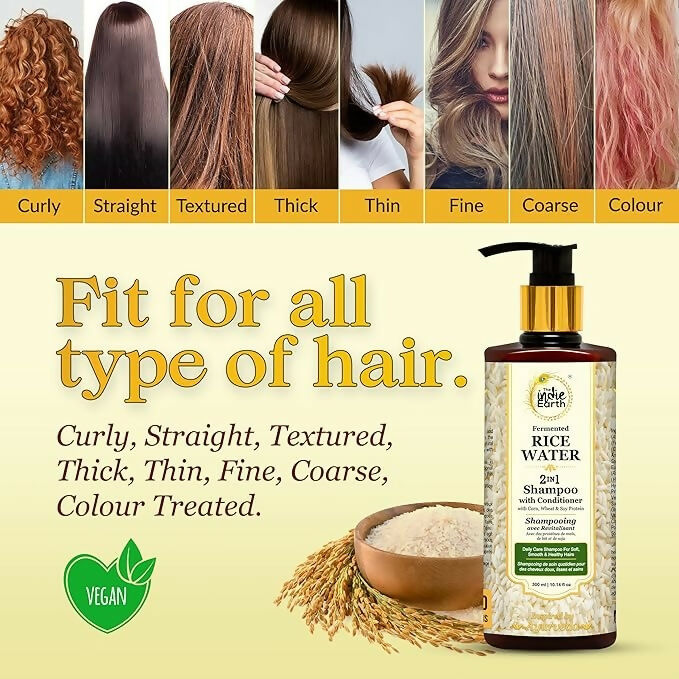 The Indie Earth 2-in-1 Fermented Rice Water Shampoo - Distacart
