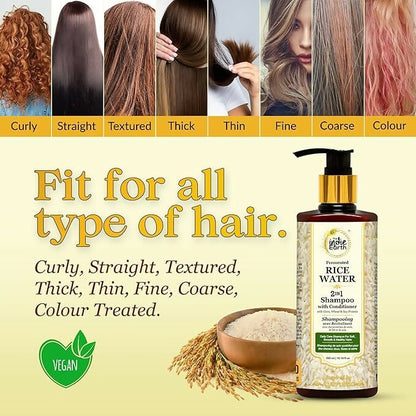 The Indie Earth 2-in-1 Fermented Rice Water Shampoo - Distacart