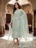 Teeya Creation Womens New Soft Net With Heavy Embroiedery With Sequence Work Kurta Set - Dista