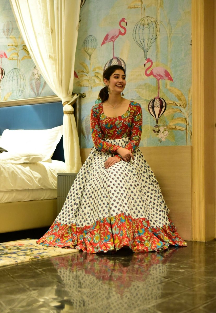Aastha Fashion Women's Multicolor Cotton Silk Digital Printed Anarkali Dress - Distacart