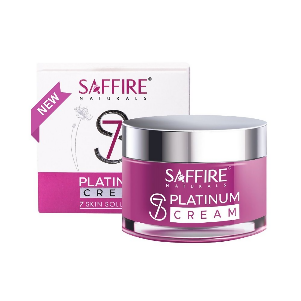 Saffire Naturals S7 Platinum Cream For Sun Protection & Glowing Skin - Distacart