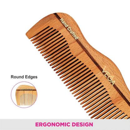 Vega Grooming Wooden Hair Comb - Handmade - Dista