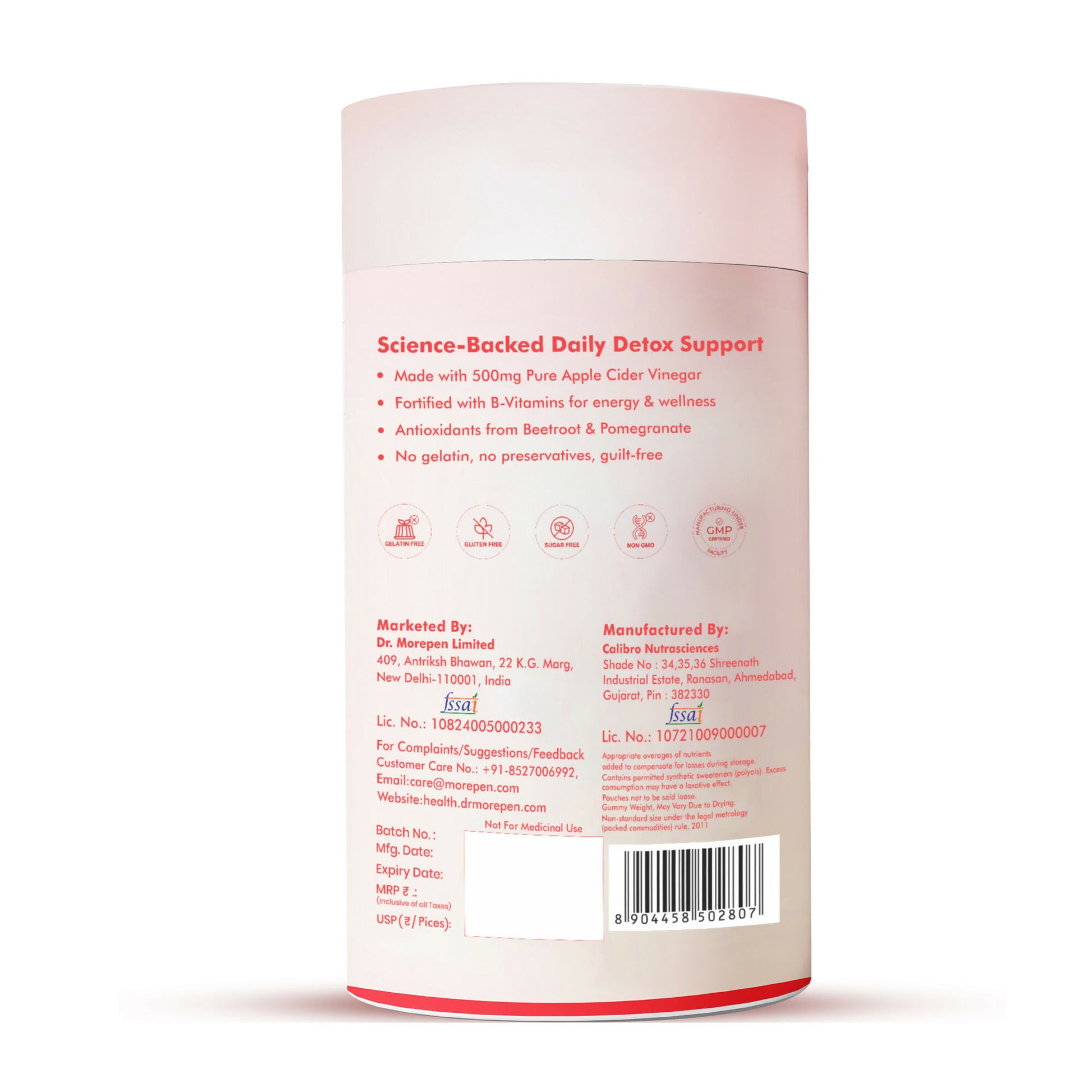 Dr. Morepen Apple Cider Vinegar Gummies - Apple Flavor - Distacart