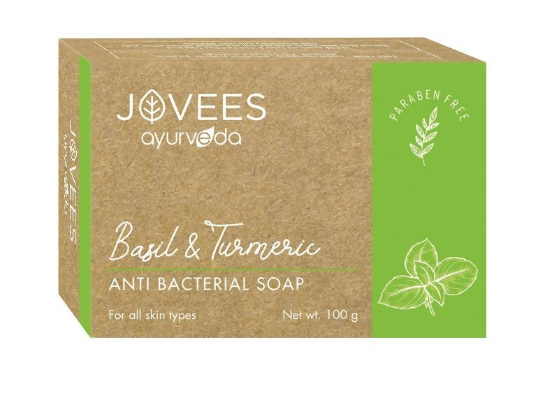Jovees Basil & Turmeric Anti Bacterial Soap - Distacart