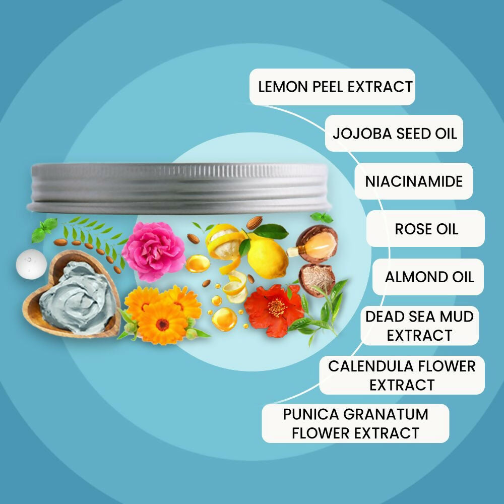 Wild Oak Jordan Dead Sea Healing Mud Face Mask - Distacart