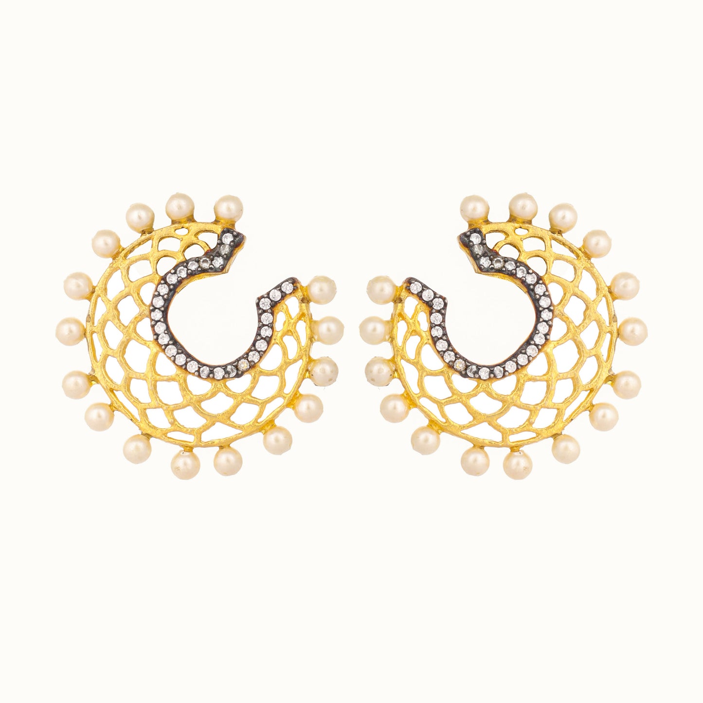 Nuyug 22K Gold Plated Celestial Filigree Earrings - Distacart