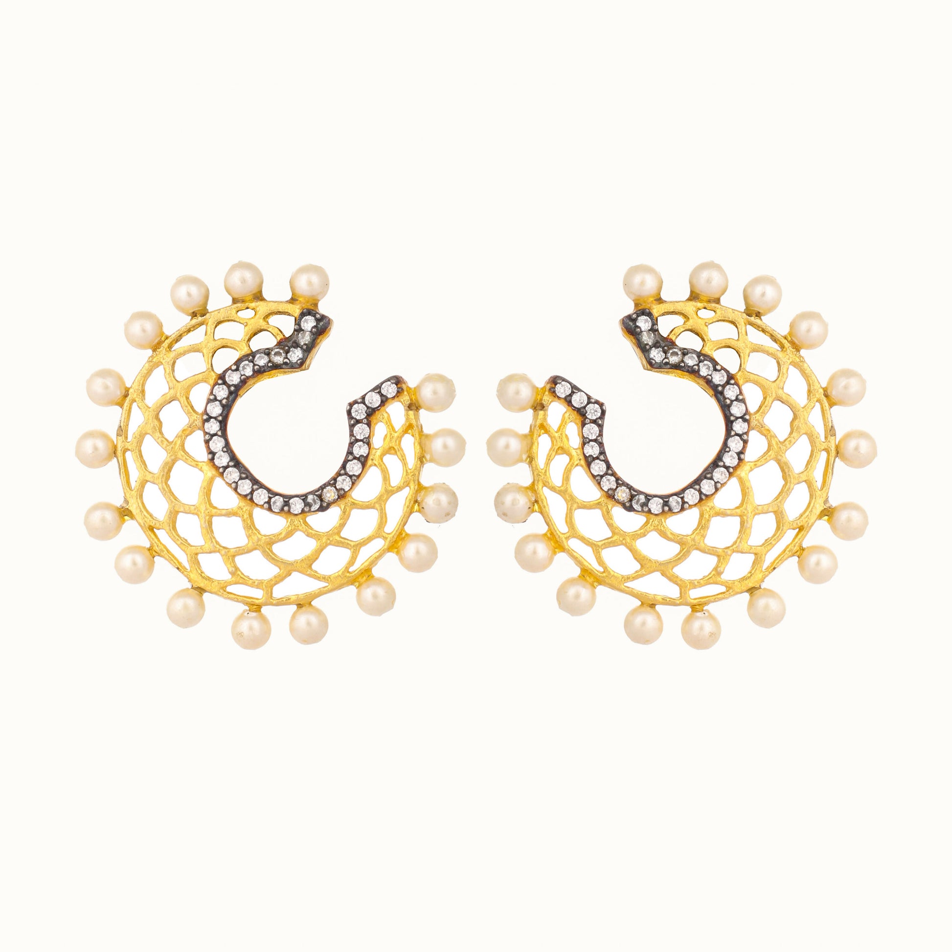 Nuyug 22K Gold Plated Celestial Filigree Earrings - Distacart