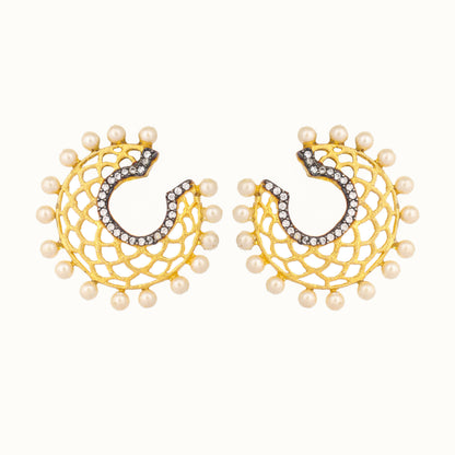 Nuyug 22K Gold Plated Celestial Filigree Earrings - Distacart