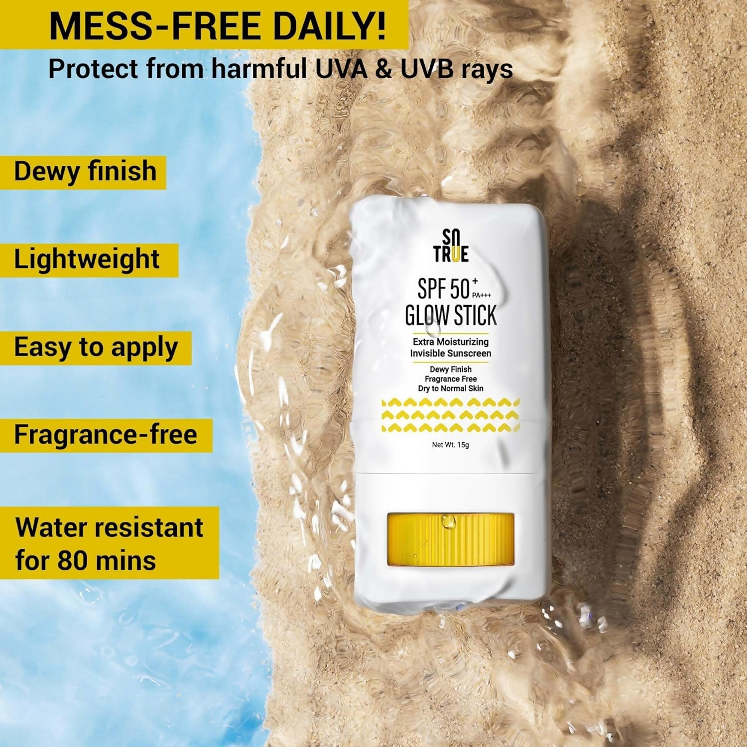 Sotrue SPF 50+ Glow Stick Sunscreen - Distacart