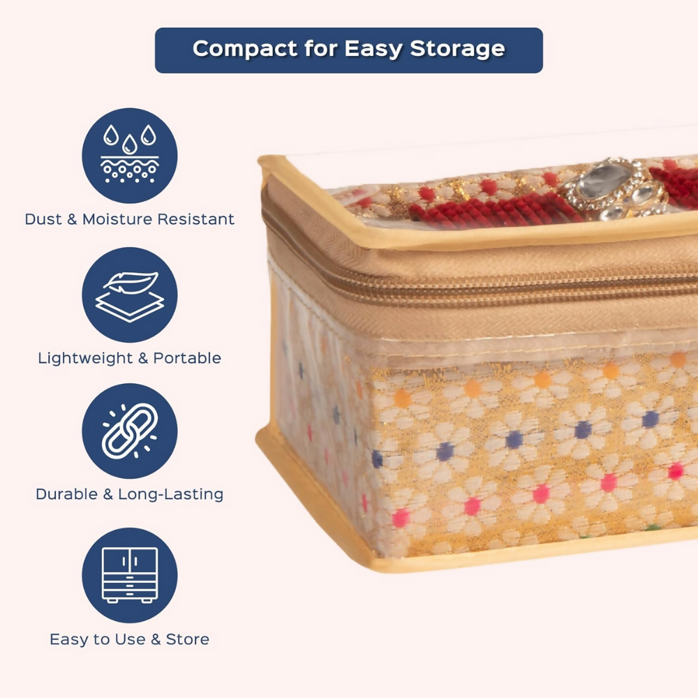 Homestrap Single Rod Storage Bangle Box - Golden - Distacart