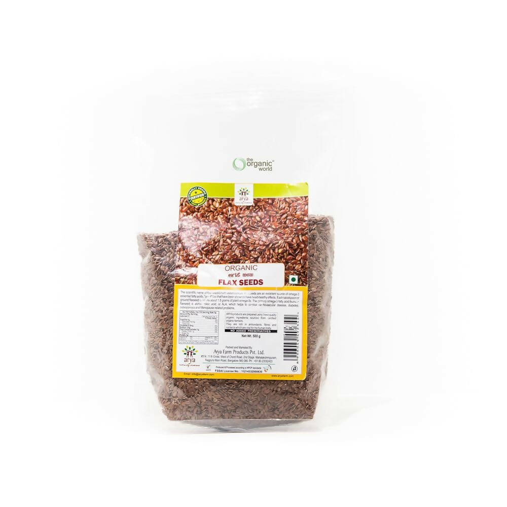 Arya Farm Flax Seeds - Distacart