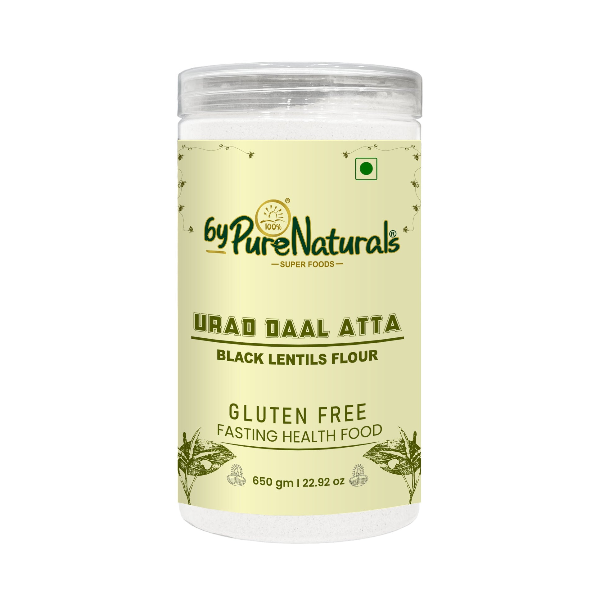 byPureNaturals Urad Daal Atta (Black Lentils Flour) - Dista