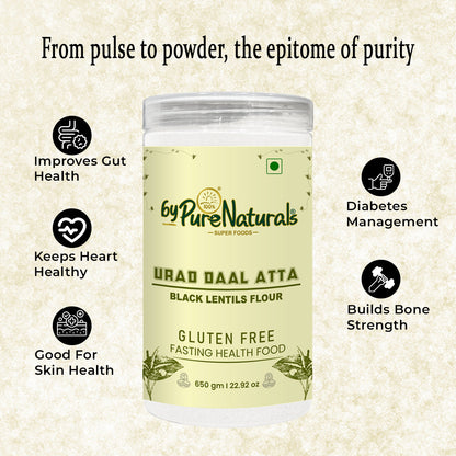 byPureNaturals Urad Daal Atta (Black Lentils Flour) - Dista