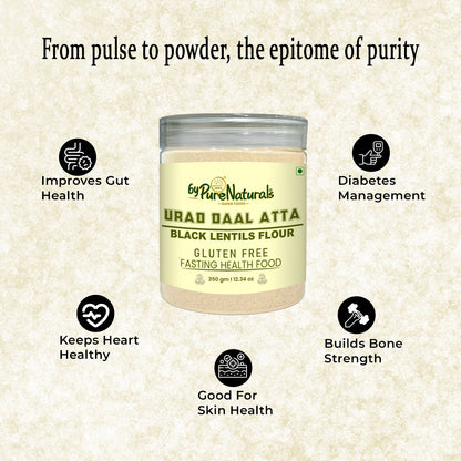 byPureNaturals Urad Daal Atta (Black Lentils Flour) - Dista