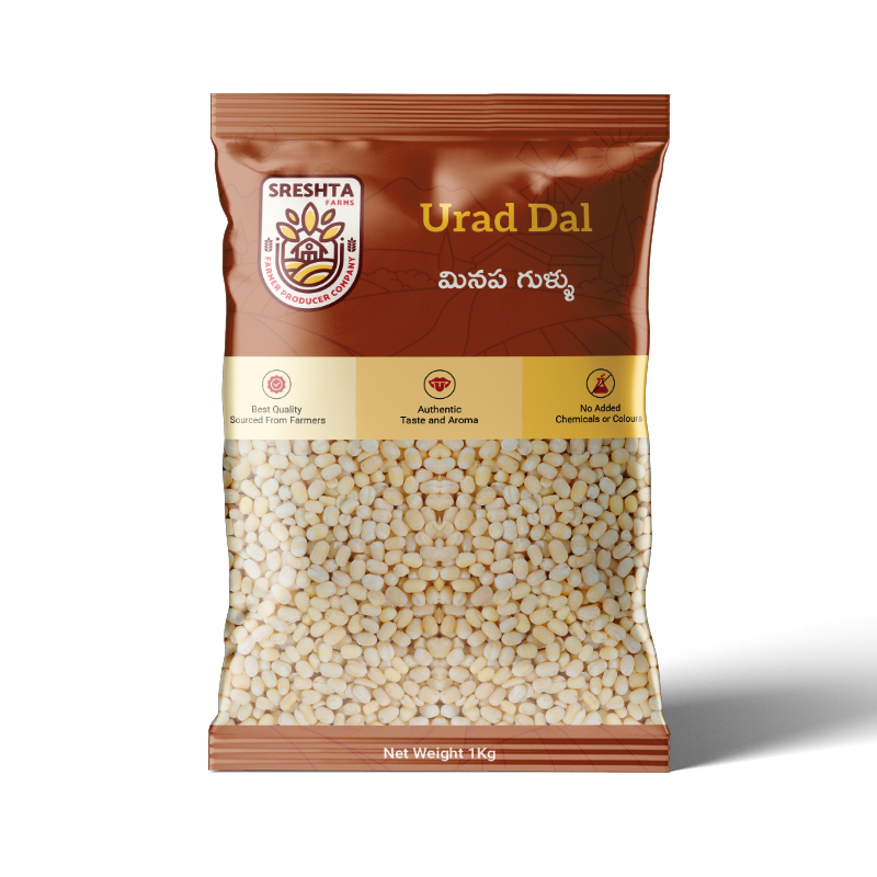 Sreshta Farms Natural Urad Dal (Minapa Pappu)
