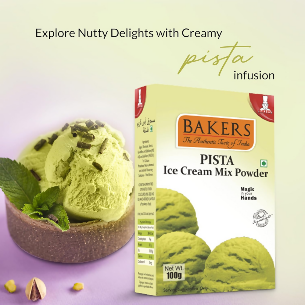 BAKERS Pista Ice Cream Powder - Dista