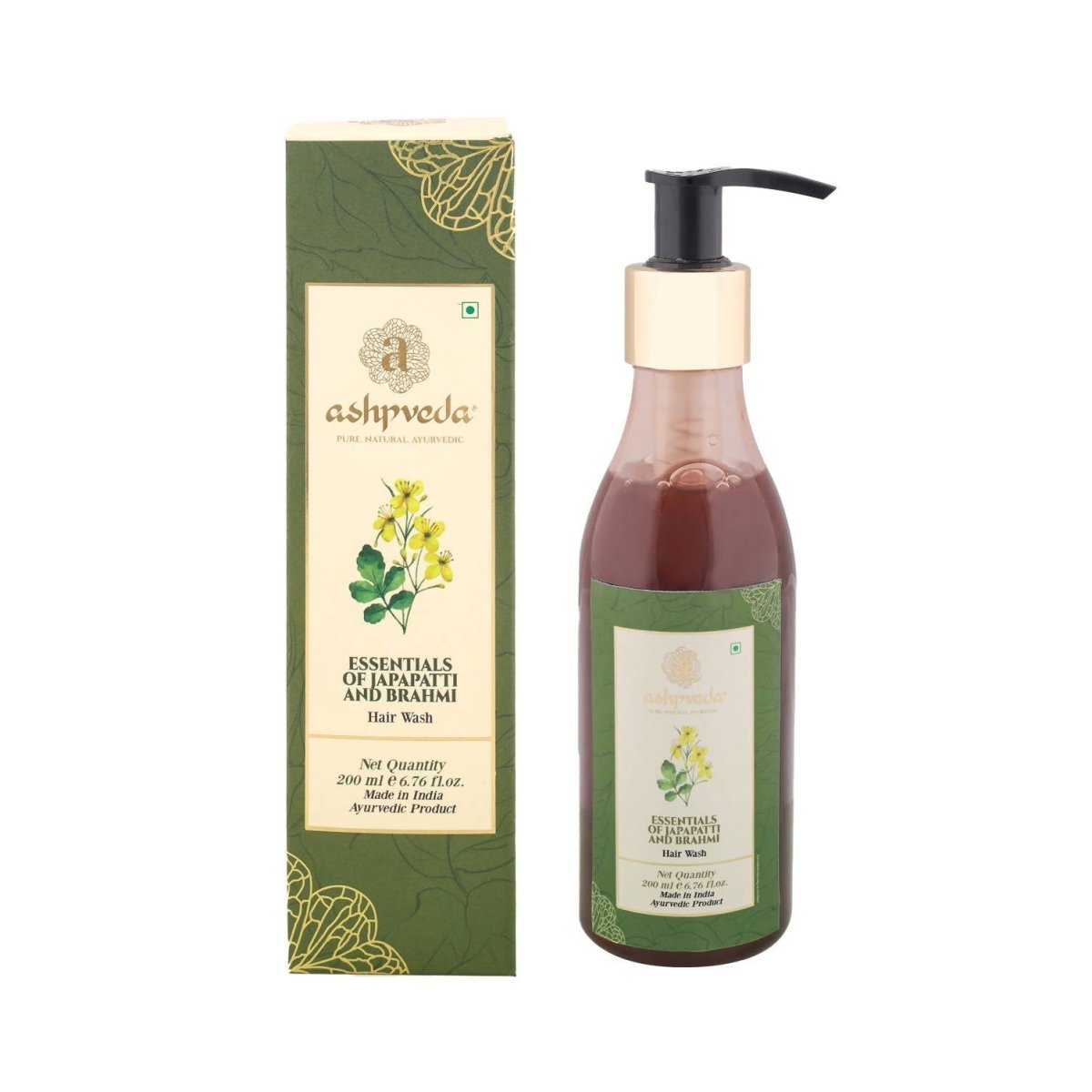 Ashpveda Essentials of Japapatti and Brahmi Hair Wash - Distacart
