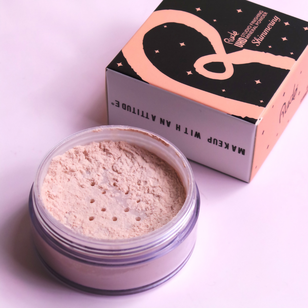 Rude Cosmetics Ultra High Definition Studio Finishing Mineral Powder - Shimmering - Distacart