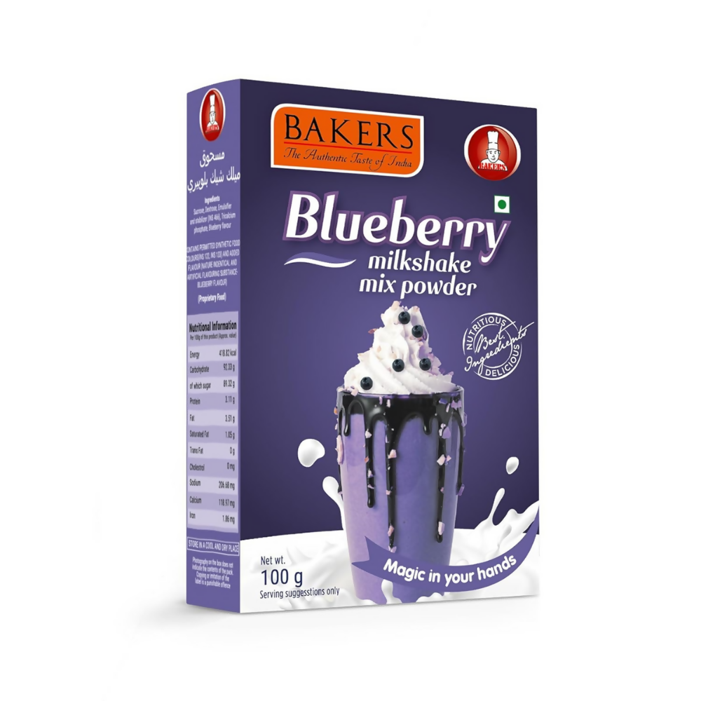 BAKERS Milk Shake Mix Combo - Rose, Vanilla, Strawberry & Blueberry - Dista