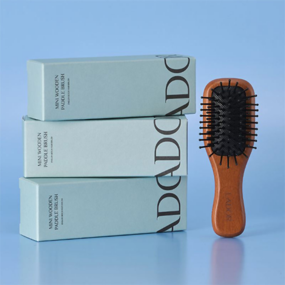 La'dor Mini Wooden Korean Paddle Brush