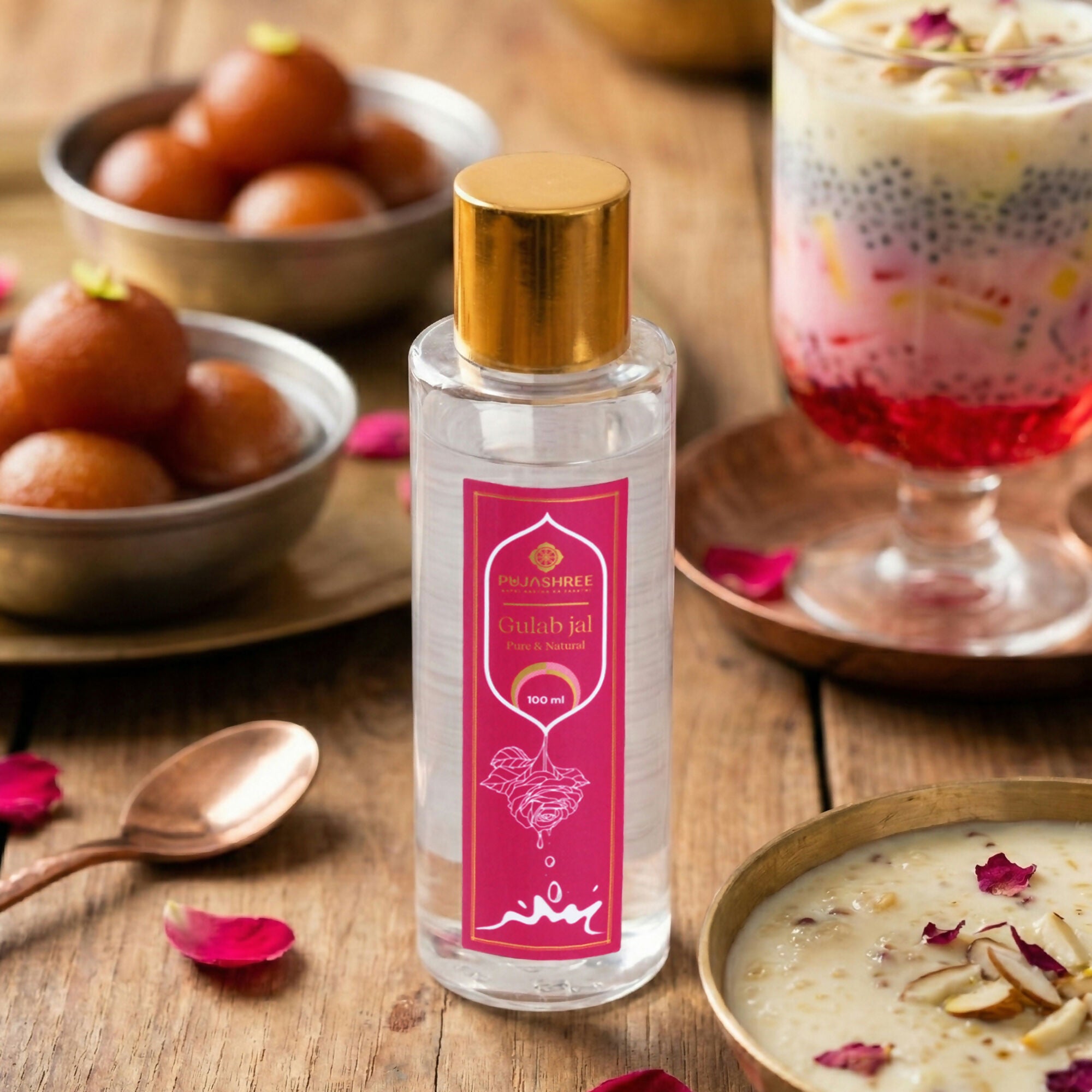 Pujashree Gulab Jal (Natural Rose Water Face Toner) - Dista