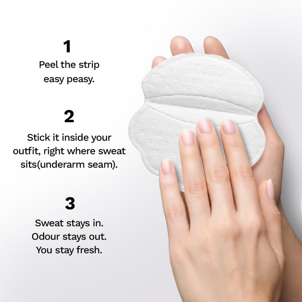 Pee Safe Sweat Pads For Underarms Women & Men - Dista