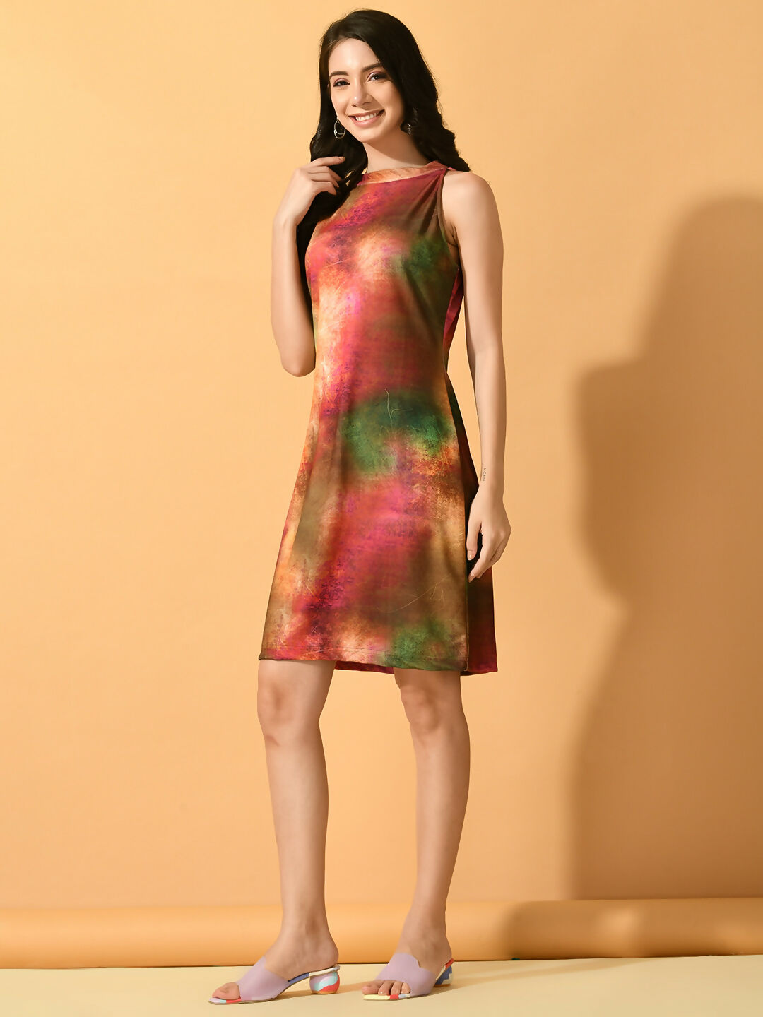 Myshka Women's Multi Bodycon Party Dress - Distacart