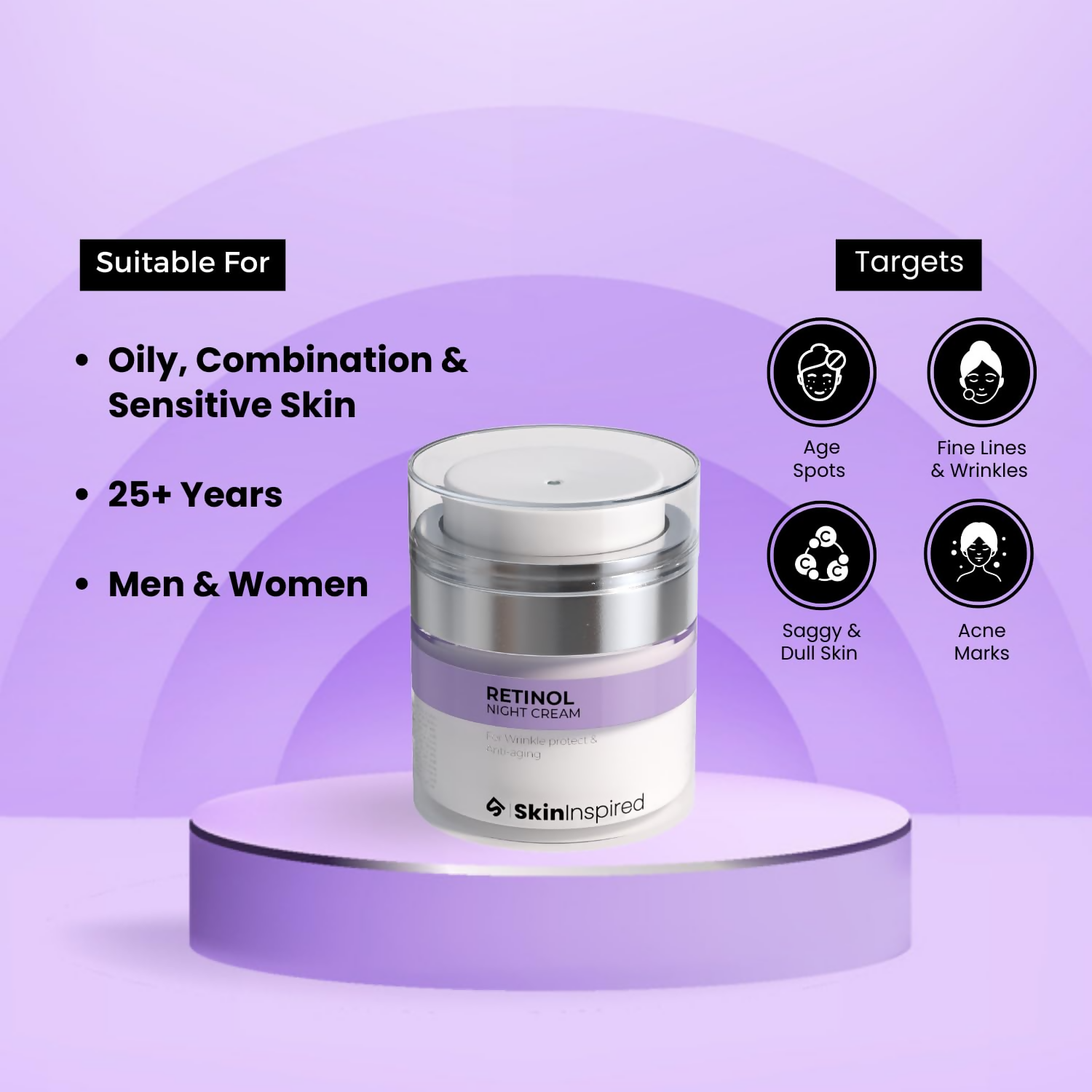 SkinInspired Retinol Night Cream - Distacart