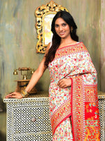 Thumbnail for Astita Linen Cotton(Woven Work) Multicolour Saree