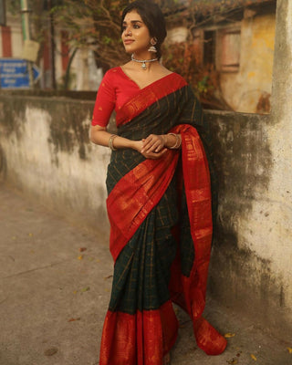 Preksha Creation Banarasi Women Black Saree With Zari Work - Distacart