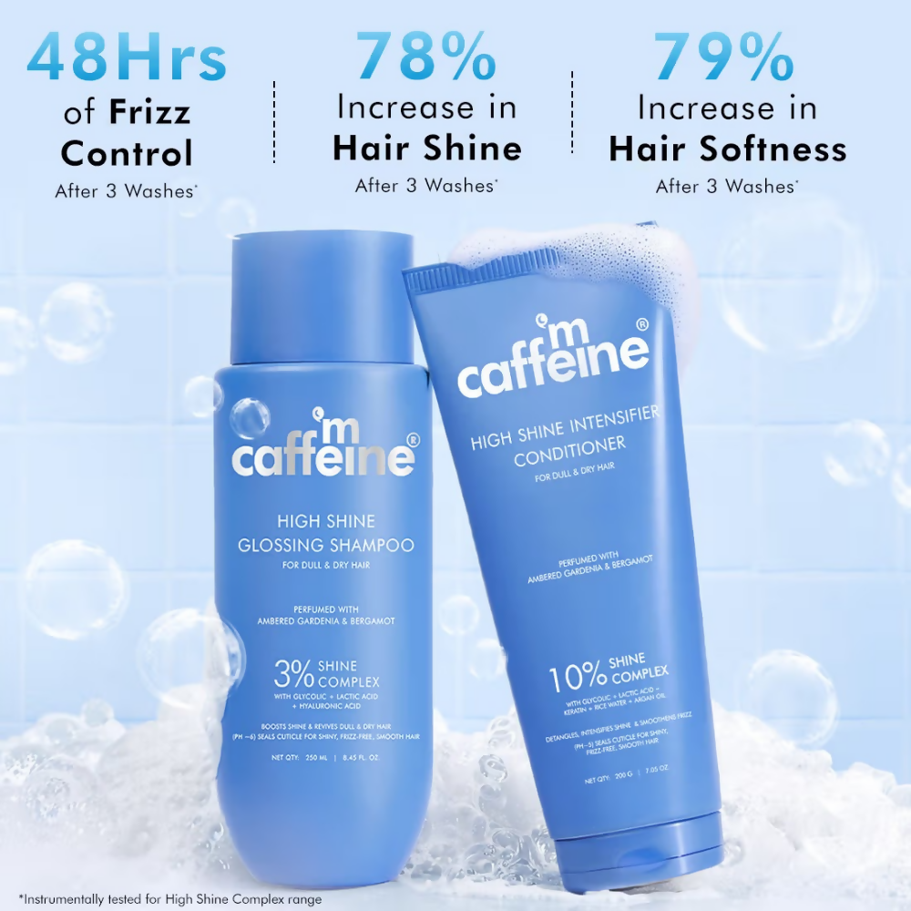 mCaffeine Glass Hair Wash Duo Shampoo & Conditioner - Dista