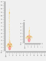 Thumbnail for Ruby Raang Mannat Maang Tikka With Pair Of Earrings - Distacart