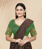 Thumbnail for Joban Fashion Women's Green Embroidered Stitched Blouse