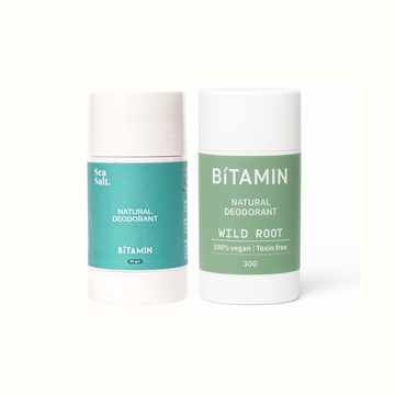 Bitamin Natural Deodorant Wild Root, Sea Salt Roll On - Distacart